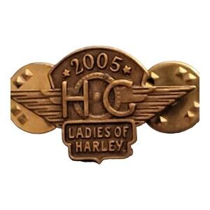 Harley Davidson Ladies Of Harley HOG 2005 Lapel Vest Hat Pin